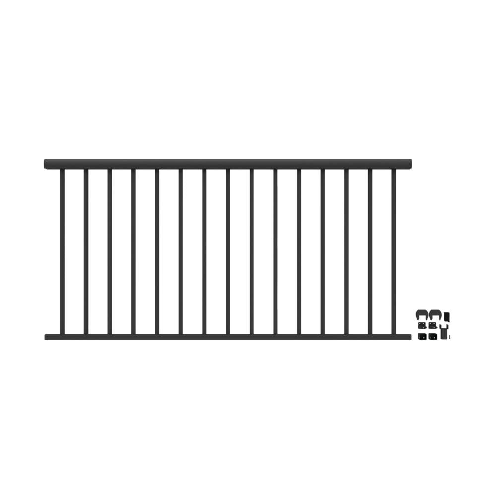 6' x 36" Matte Black Aluminum Rail Kit X578