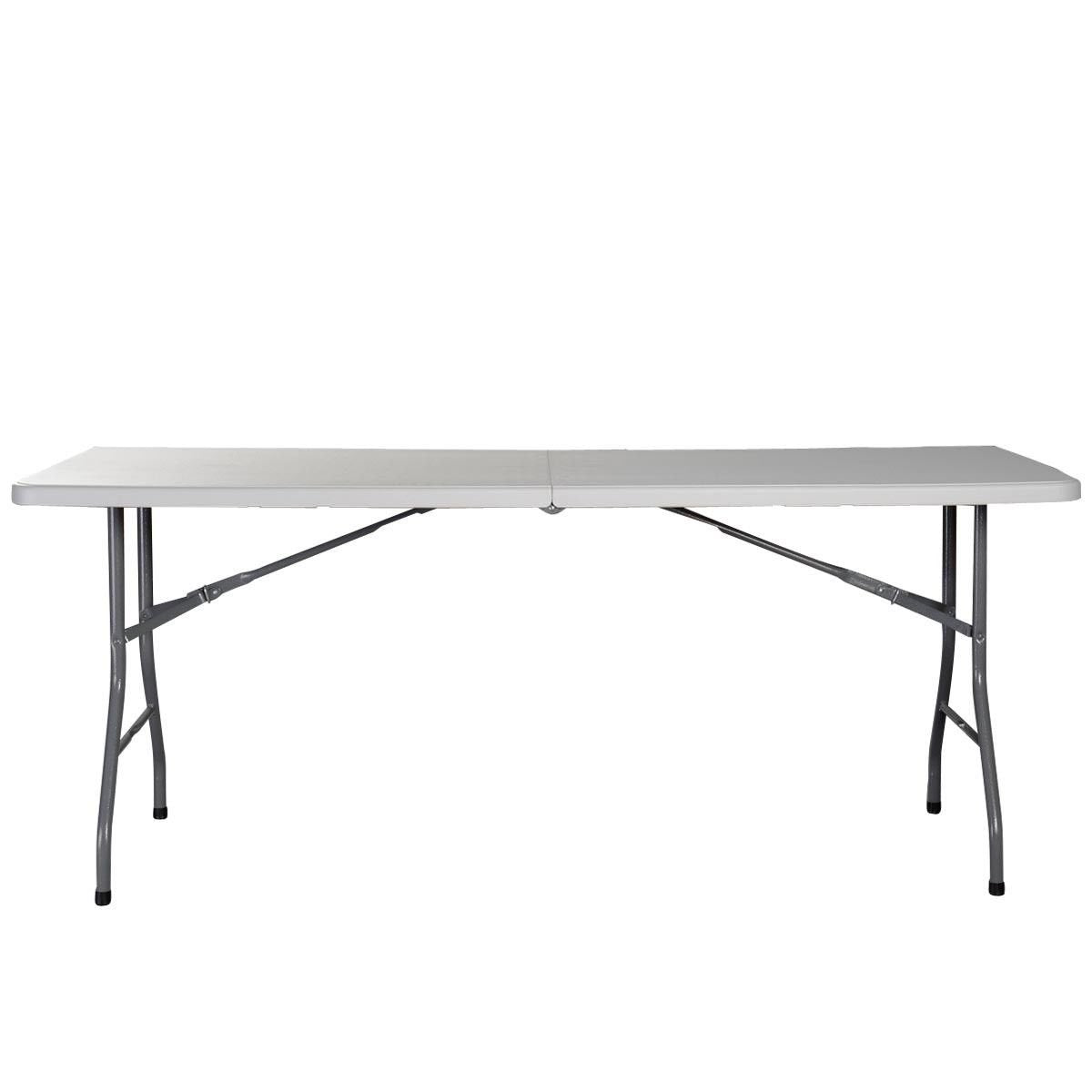 6' Folding Table Portable Plastic Indoor Outdoor White W4410
