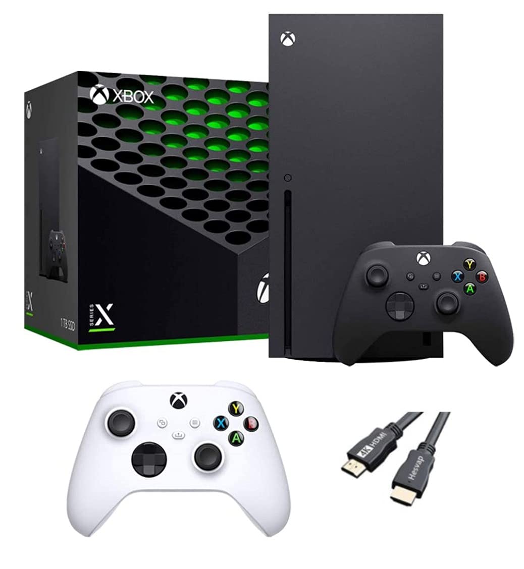 X-Box Series X Gaming Console Bundle 1TB SSD Black Console with Two Wireless Controllers S457681