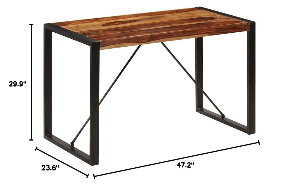Square Solid Sheesham Wood Dining Table L537