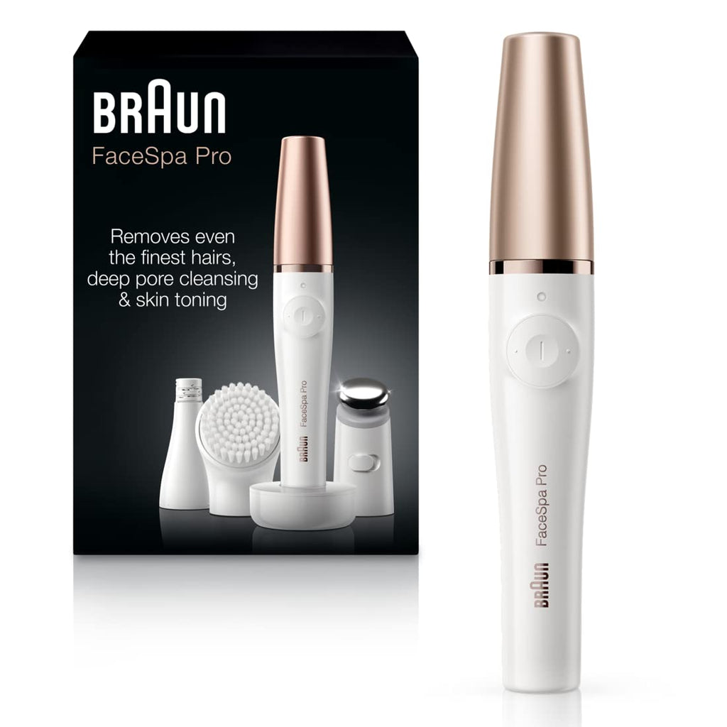 Facial Hair Removal Device 3-in-1 Epilating Cleansing Brush and Skin Toning C5475
