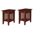 2 Piece Side Table Set in Walnut E75844