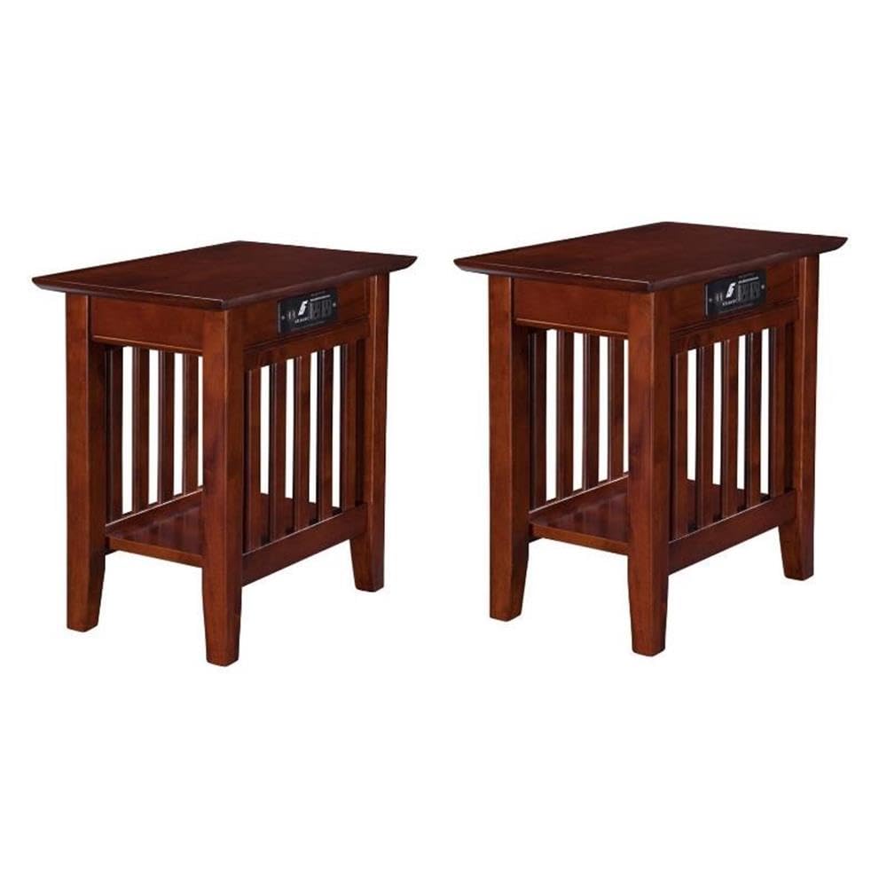 2 Piece Side Table Set in Walnut E75844