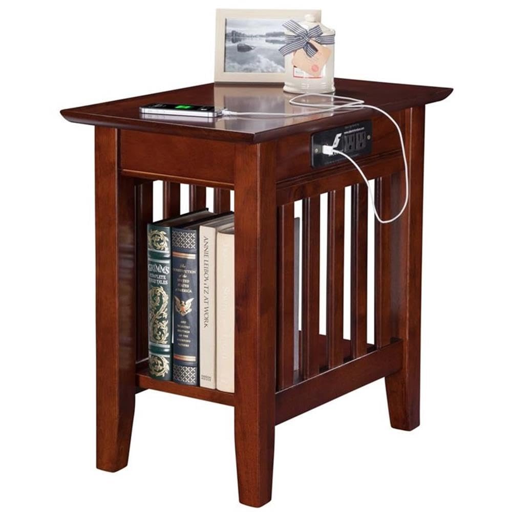2 Piece Side Table Set in Walnut E75844