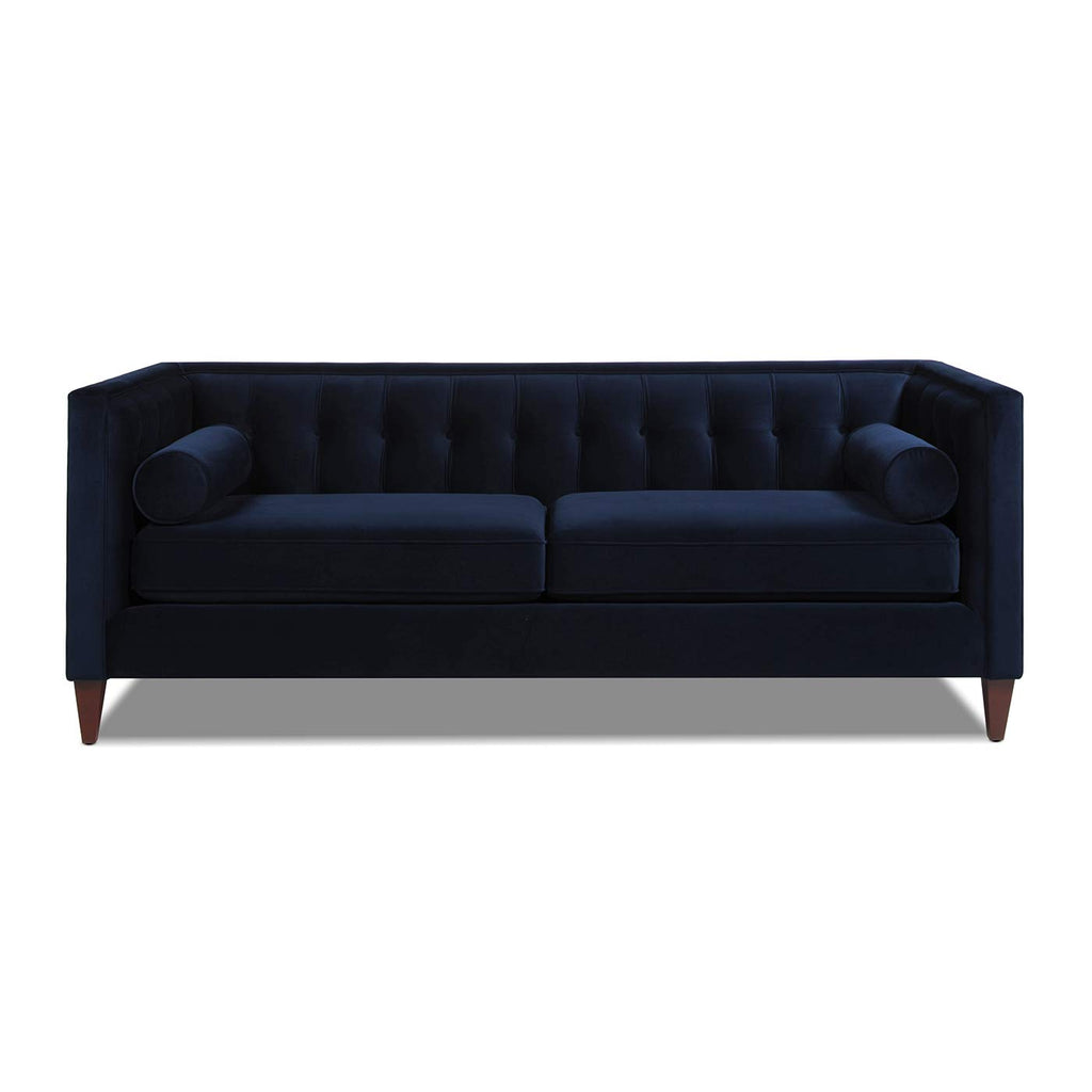 Dark Navy Blue Performance Velvet Tufted Sofa P76790