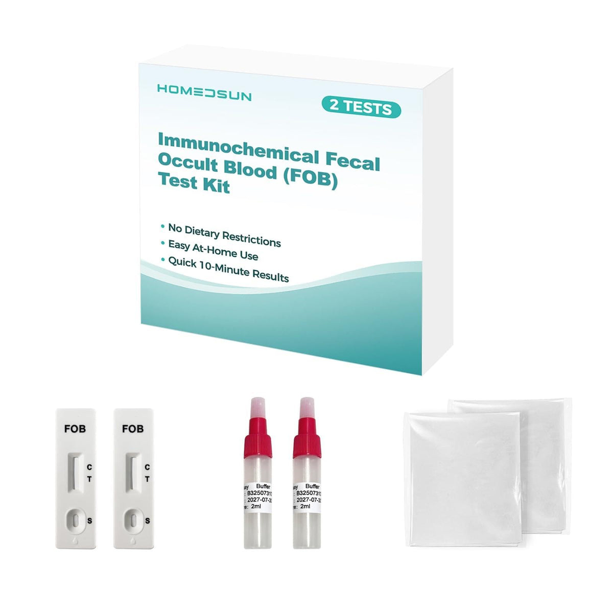 2-Pack Immunochemical Fecal Occult Blood Home Test Kit V1359