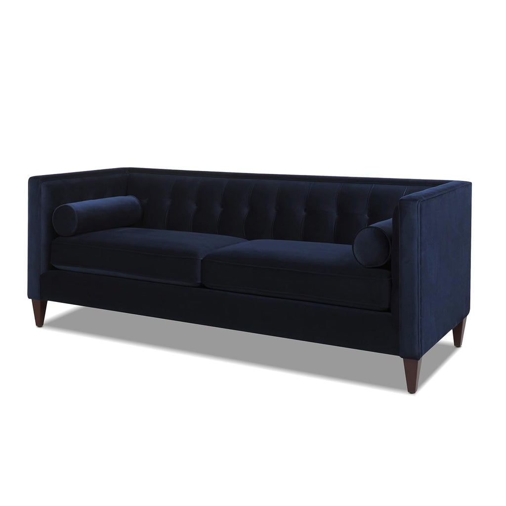 Dark Navy Blue Performance Velvet Tufted Sofa P76790