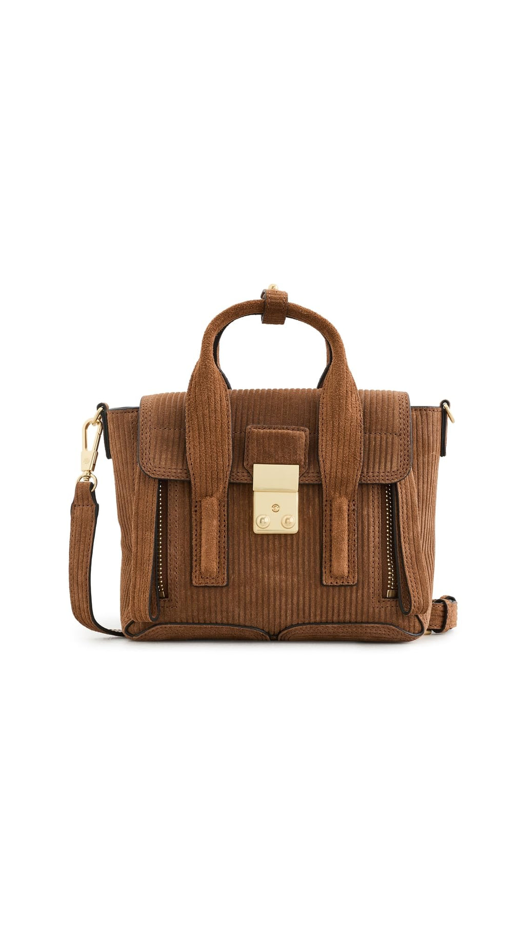 Embossed Suede Mini Crossbody Bag V2755