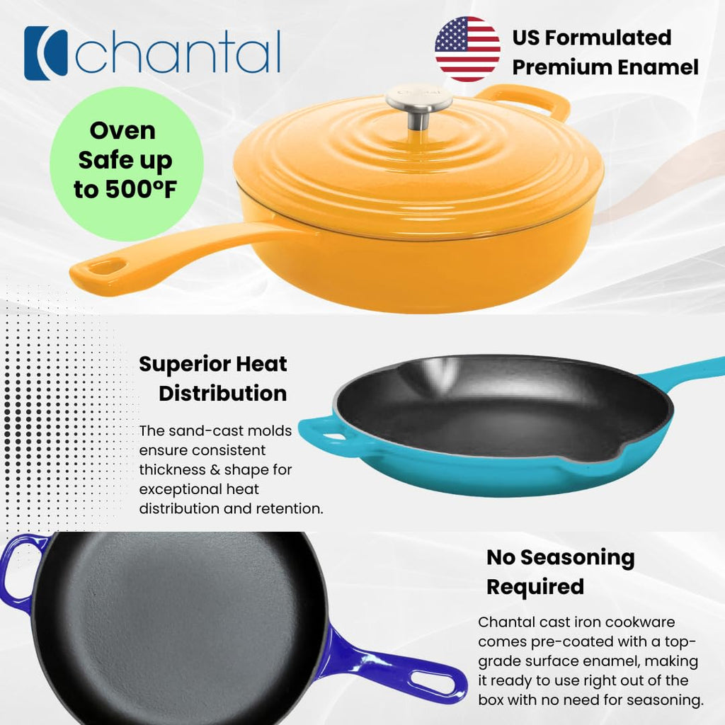 Cast Iron Skillet, 10 inch, Sea Blue A967522