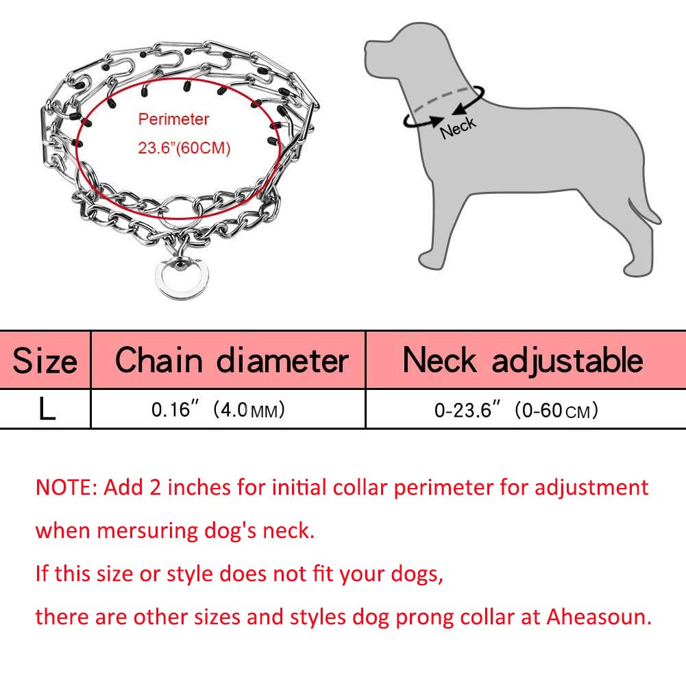 Stainless Steel Adjustable Dog Training Collar J8155
