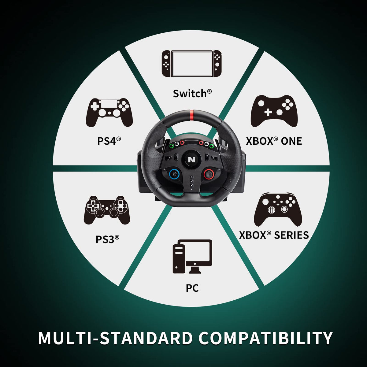 Steering Wheel with Pedals & Shifter G84385