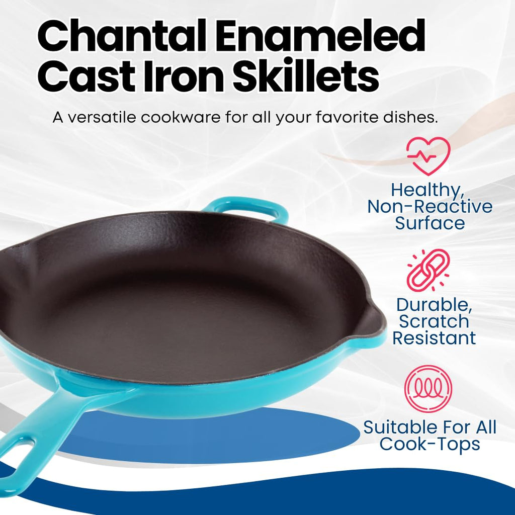 Cast Iron Skillet, 10 inch, Sea Blue A967522