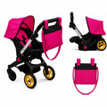 Pink Convertible 2 in 1 Doll Stroller and Car Seat O639