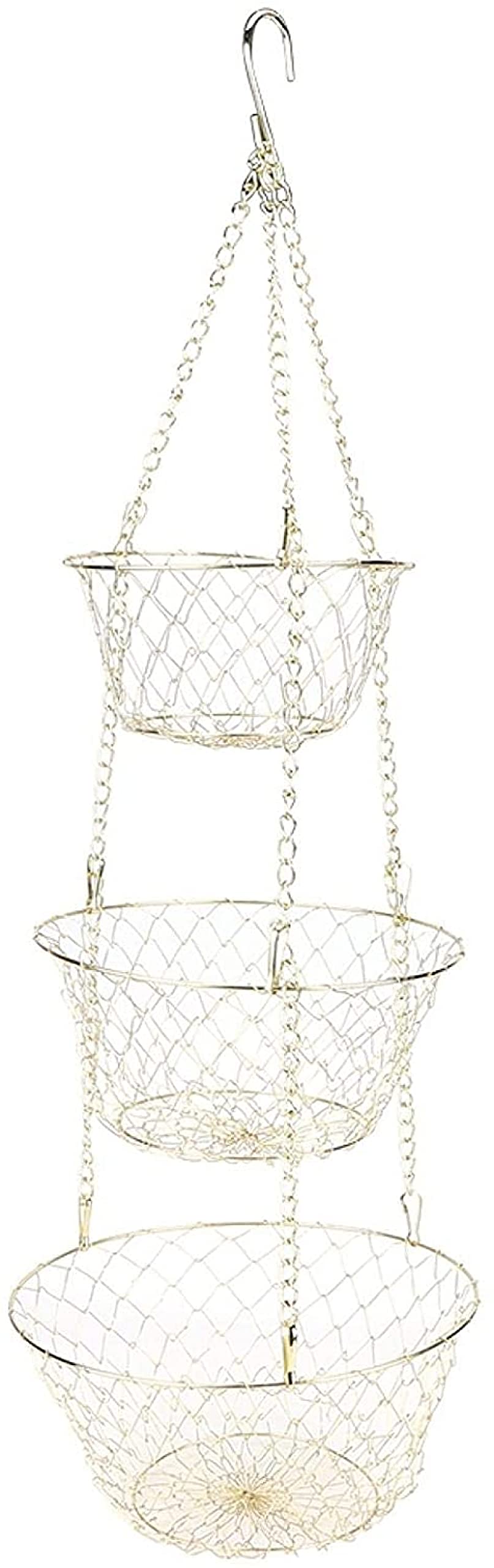 3-Tier Heavy Duty Wire Hanging Basket I18679