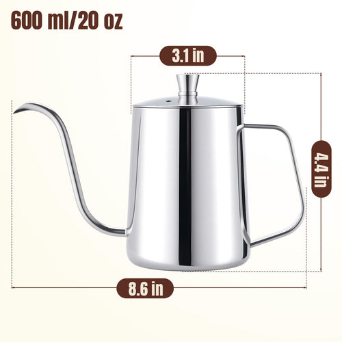 20 oz Stainless Steel Pour Over Kettle S758