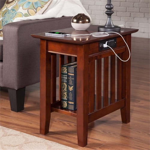 2 Piece Side Table Set in Walnut E75844