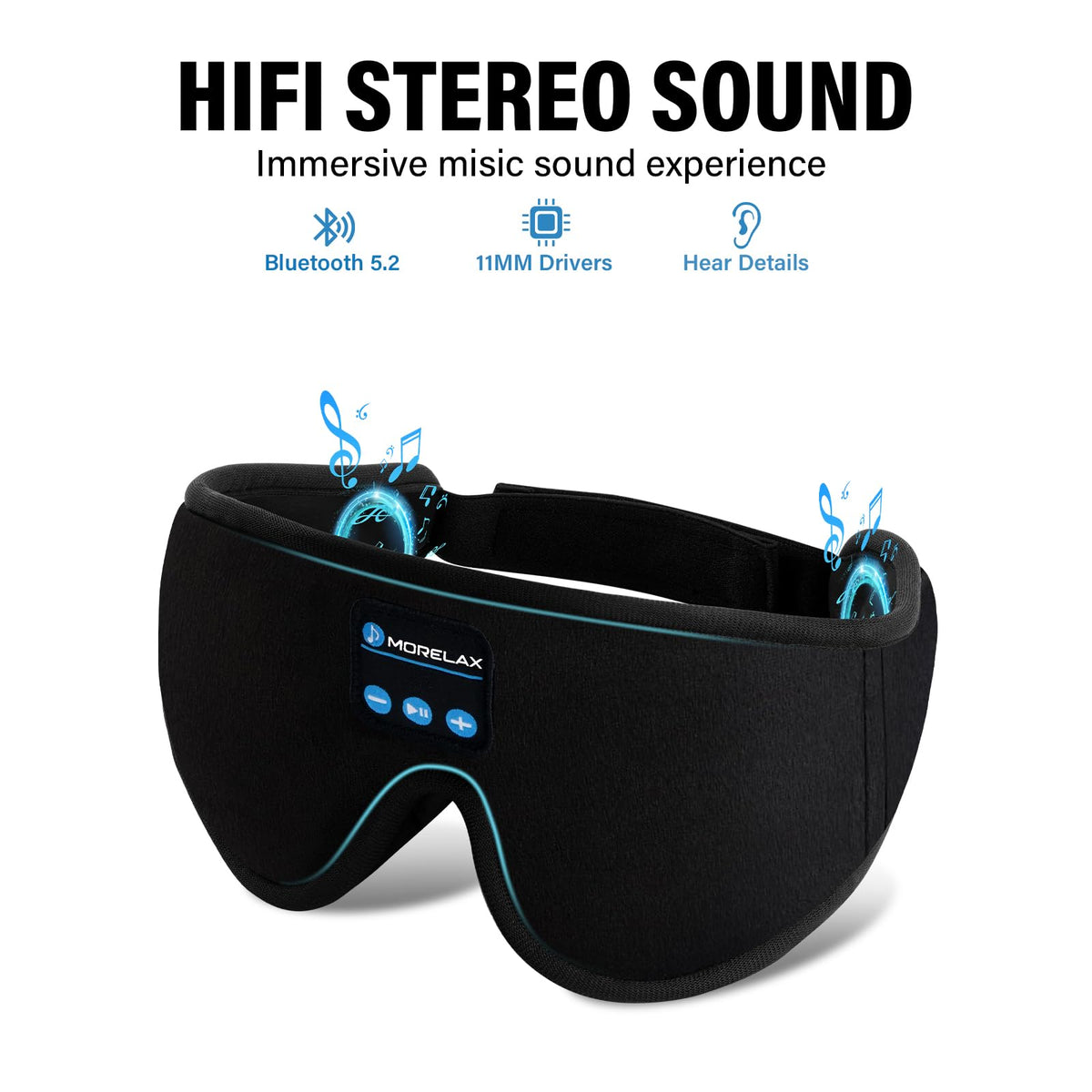 Sleep Mask with Bluetooth Headphones O7271