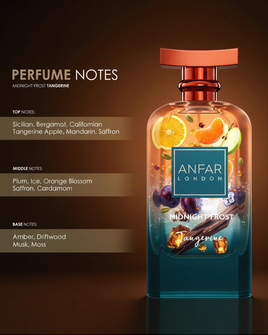 Tangerine Eau de Parfum 100ml Citrus Amber Musk Fragrance O742