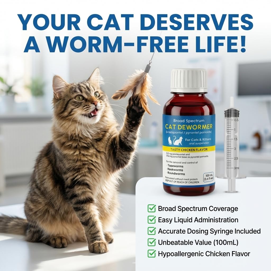 Cat and Kitten Dewormer Oral Suspension 100ml B44465
