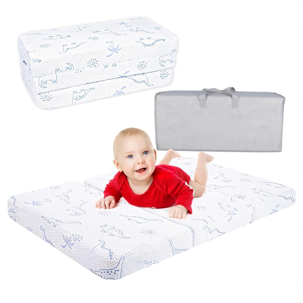 38x26 Trifold Dual-Sided Memory Foam Pack and Play Mattress Z246991