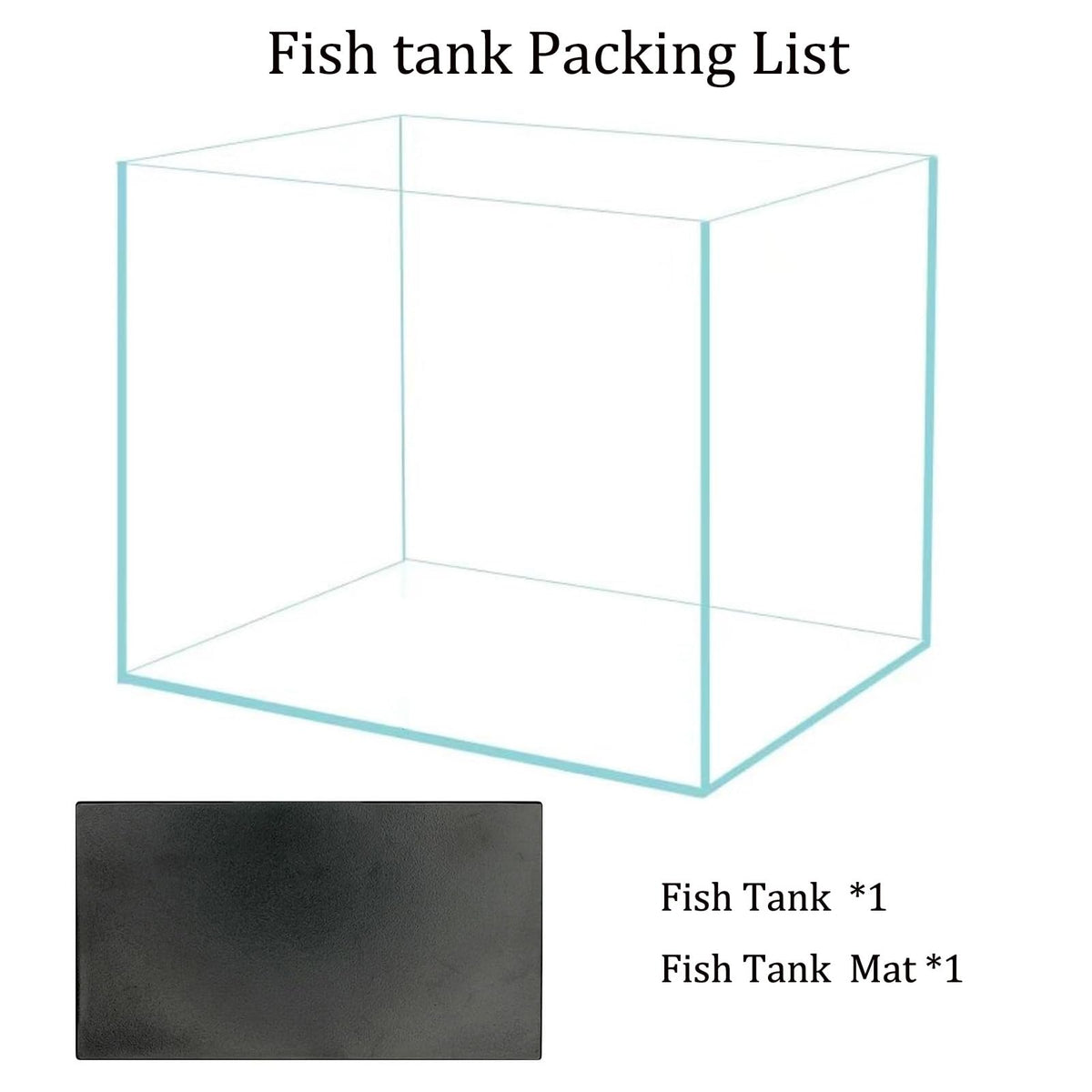 3 Gallon Glass Fish Tank S86780