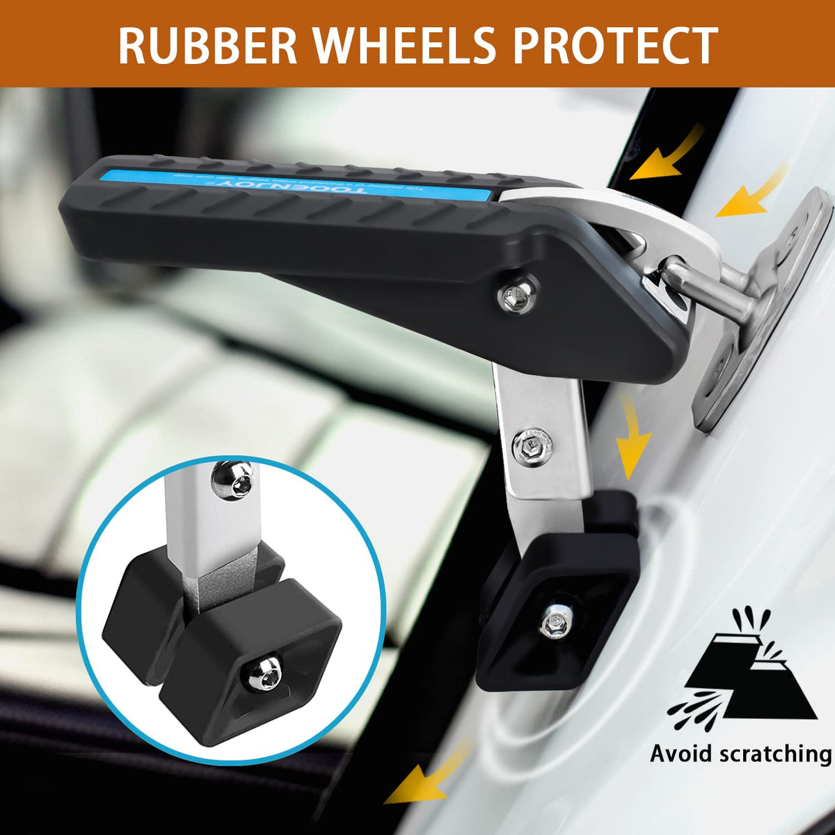 Adjustable Foldable Car Door Latch Step Max Load 400LBS Y957239