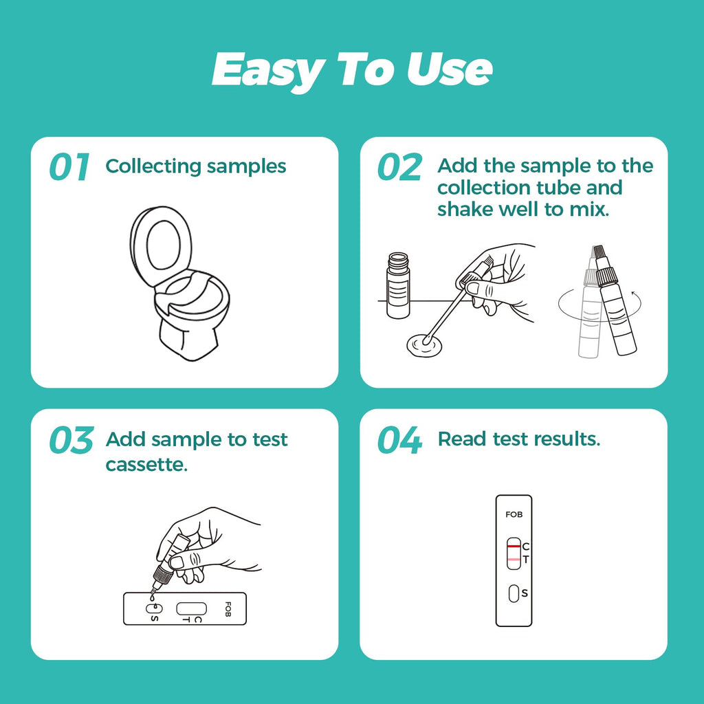 2-Pack Immunochemical Fecal Occult Blood Home Test Kit V1359