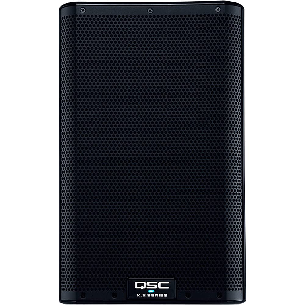8" 2000W Powered Portable PA Speaker with Speaker Stand and XLR Cable E581