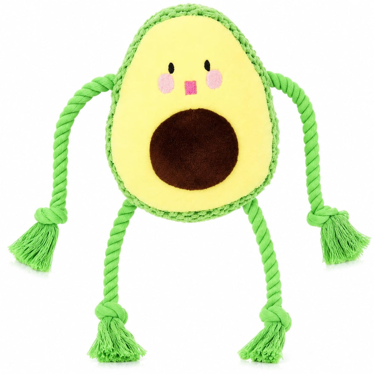 Avocado Rope Plush Dog Toy S8473