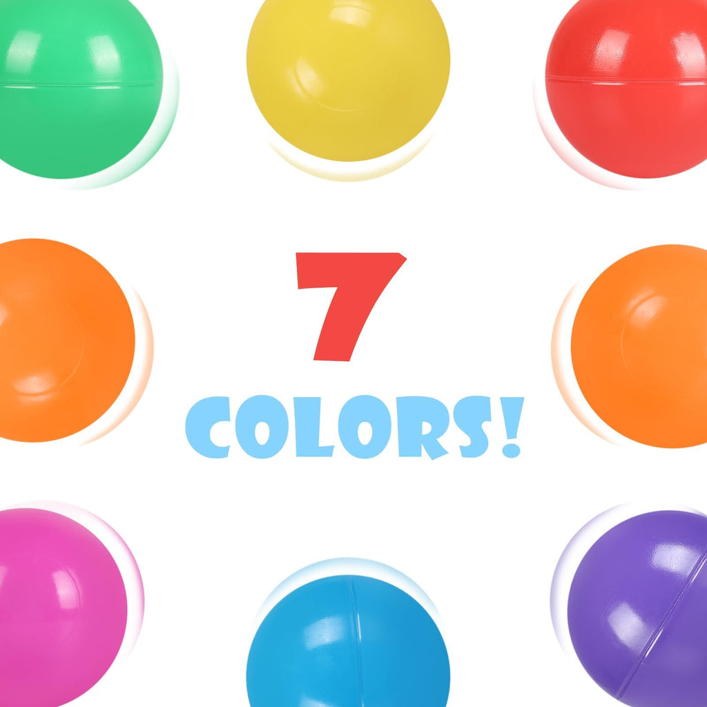 100 Pack BPA Free Colorful Plastic Balls Z774616