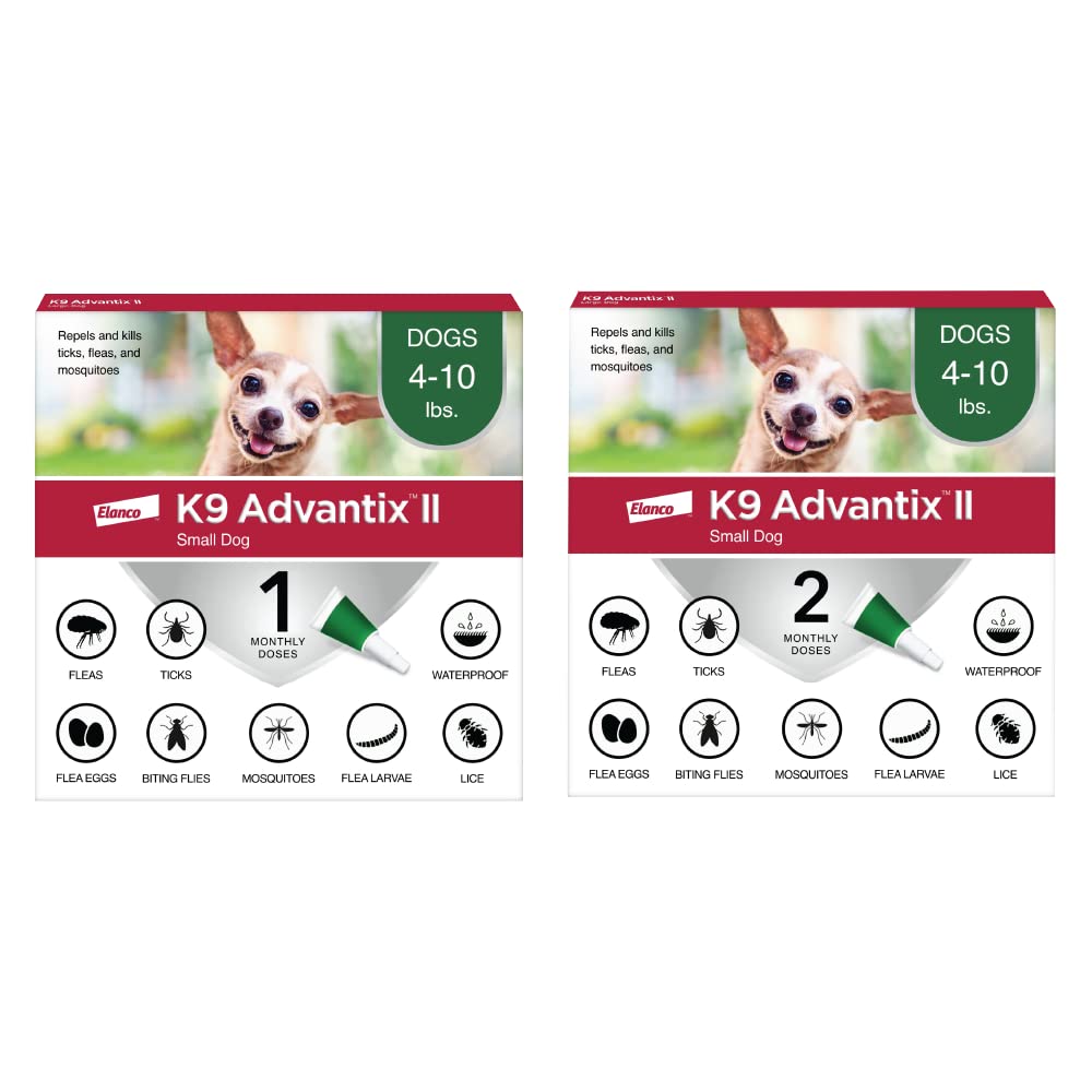 Flea, Tick & Mosquito Treatment & Prevention for Dogs 4-10 lbs Z351
