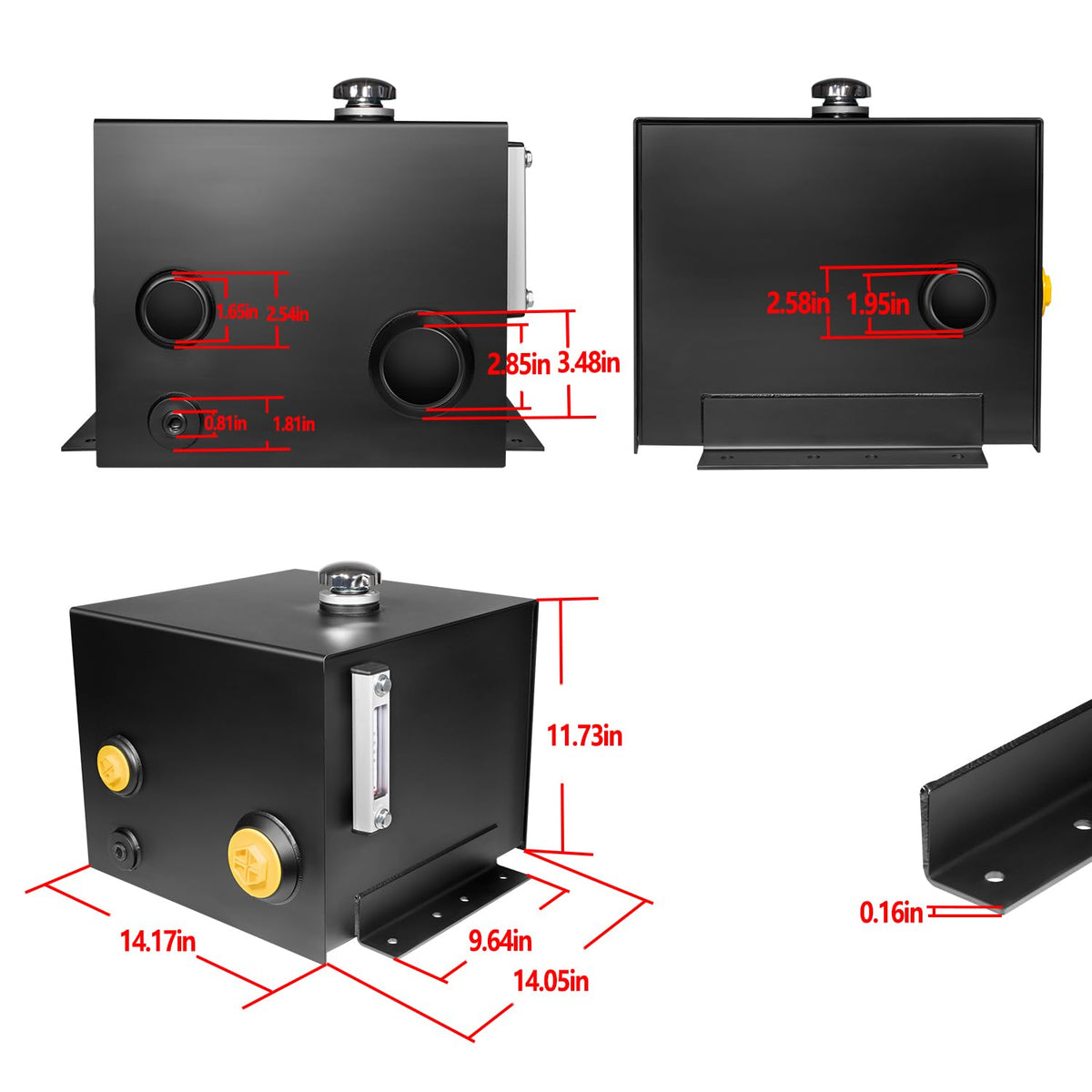 7 Gallon Hydraulic Fluid Reservoir Oil Tank J14850