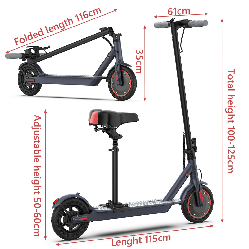 Electric Scooter with 350W/500W Motor, 19-20 MPH, Foldable C874952