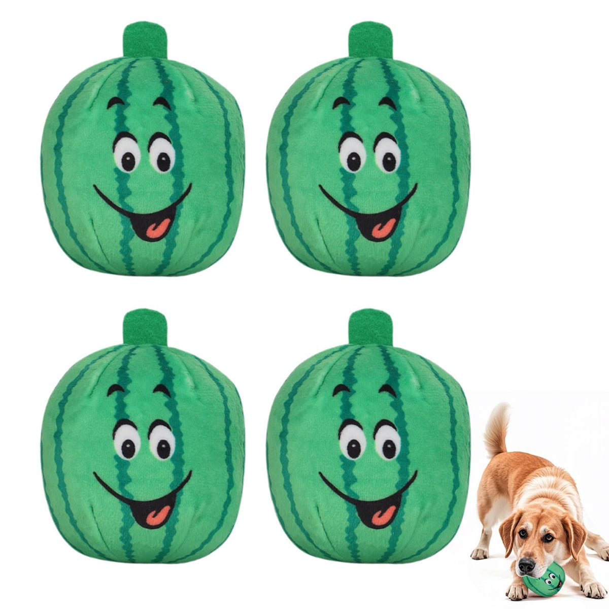 4Pcs Squeaky Plush Dog Toys F4574