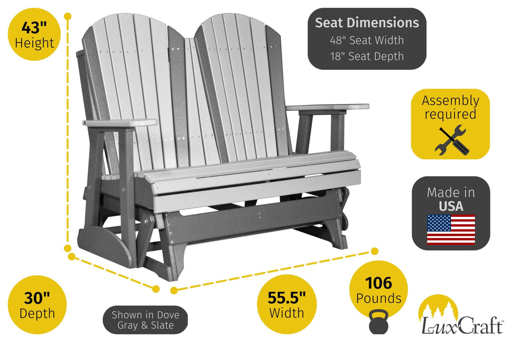 Adirondack Glider Outdoor Patio Gliding Chair G79104