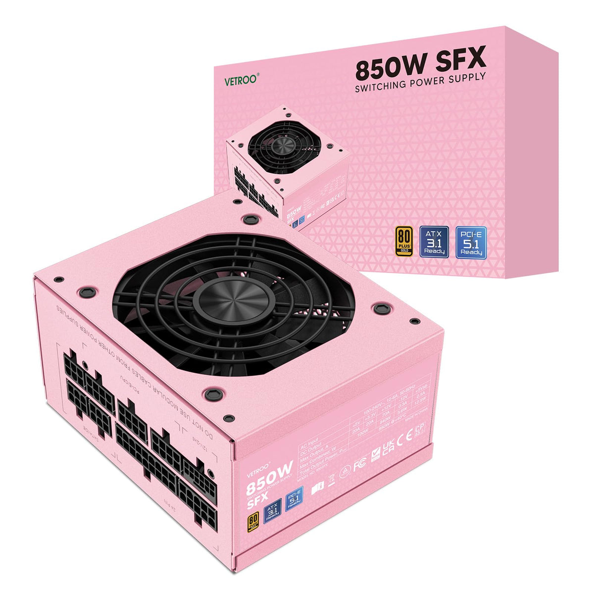 850W Pink SFX Power Supply X595