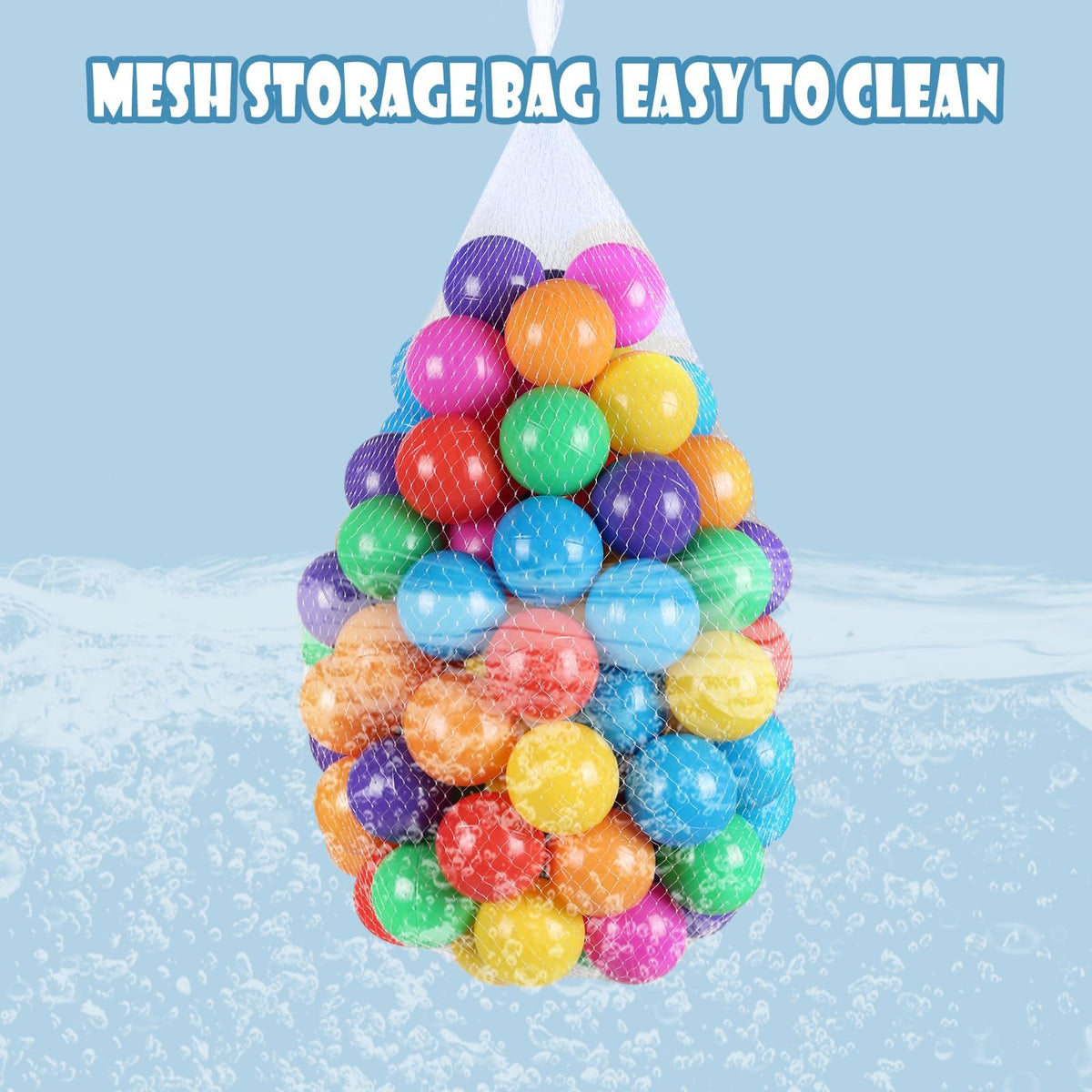 100 Pack BPA Free Colorful Plastic Balls Z774616