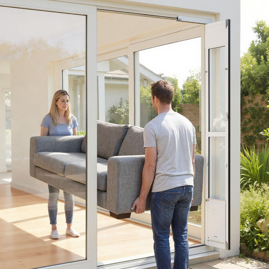 Sliding Glass Dog Door with Flap T45828