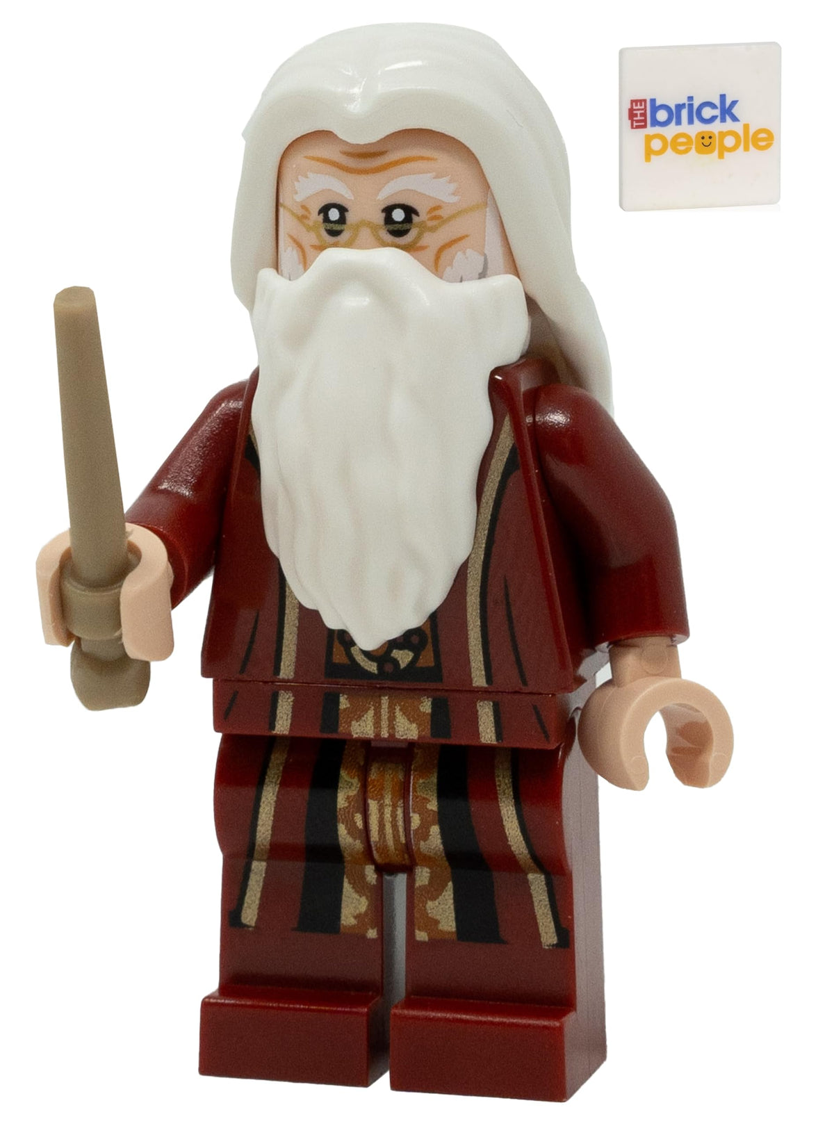 Red Robes Minifigure with Wand D24796