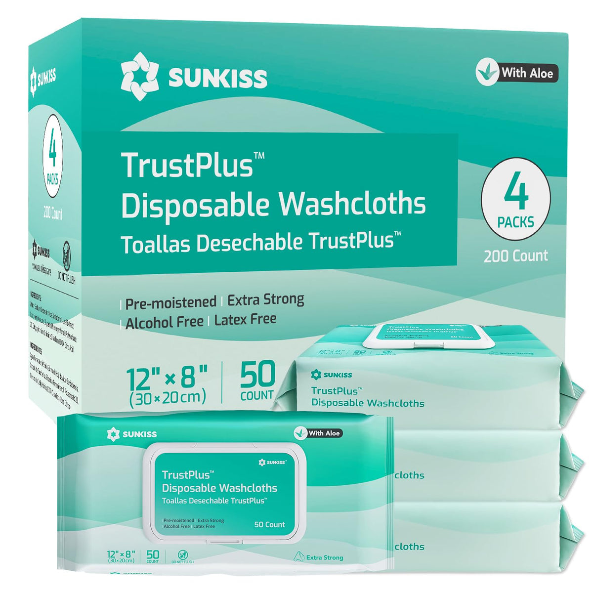 Adult Diapers Medium 12 Count & Wet Wipes 200 Count T65473