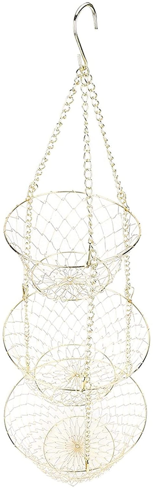 3-Tier Heavy Duty Wire Hanging Basket I18679