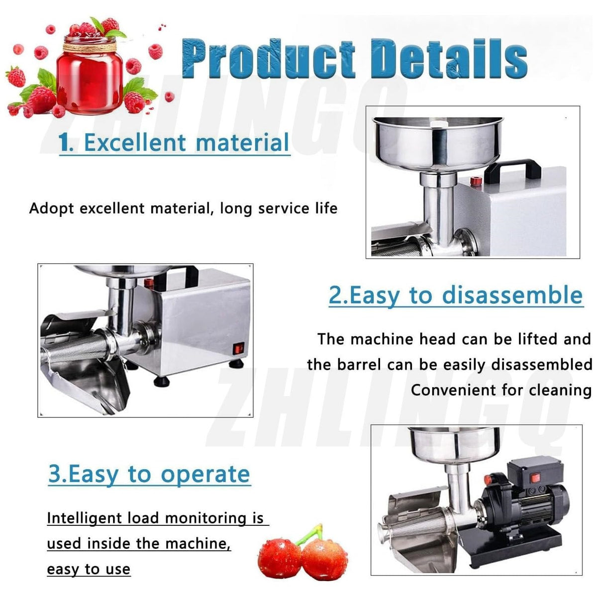 Commercial Electric Stainless Steel Tomato Strainer 150kg/h W811698