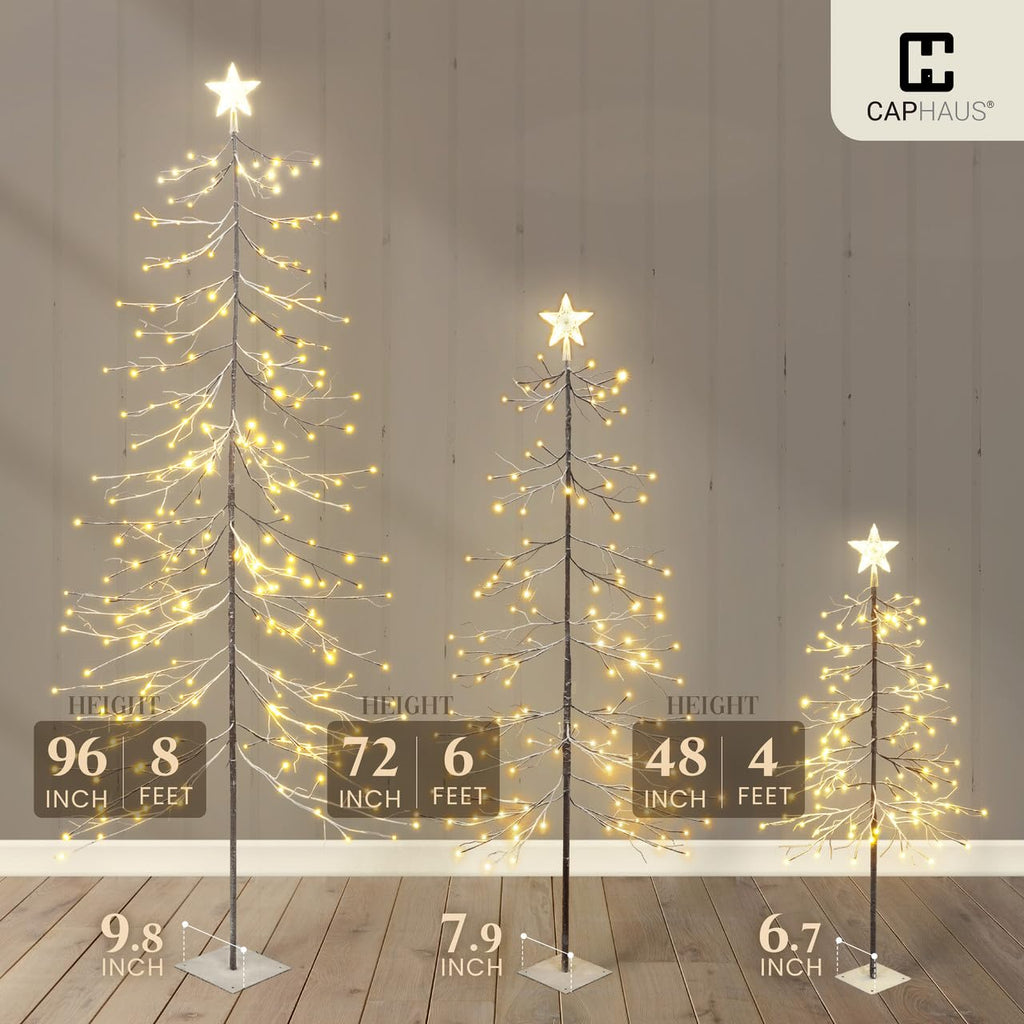 8 Ft Pre-Lit Twinkling Christmas Tree with Lights T82765