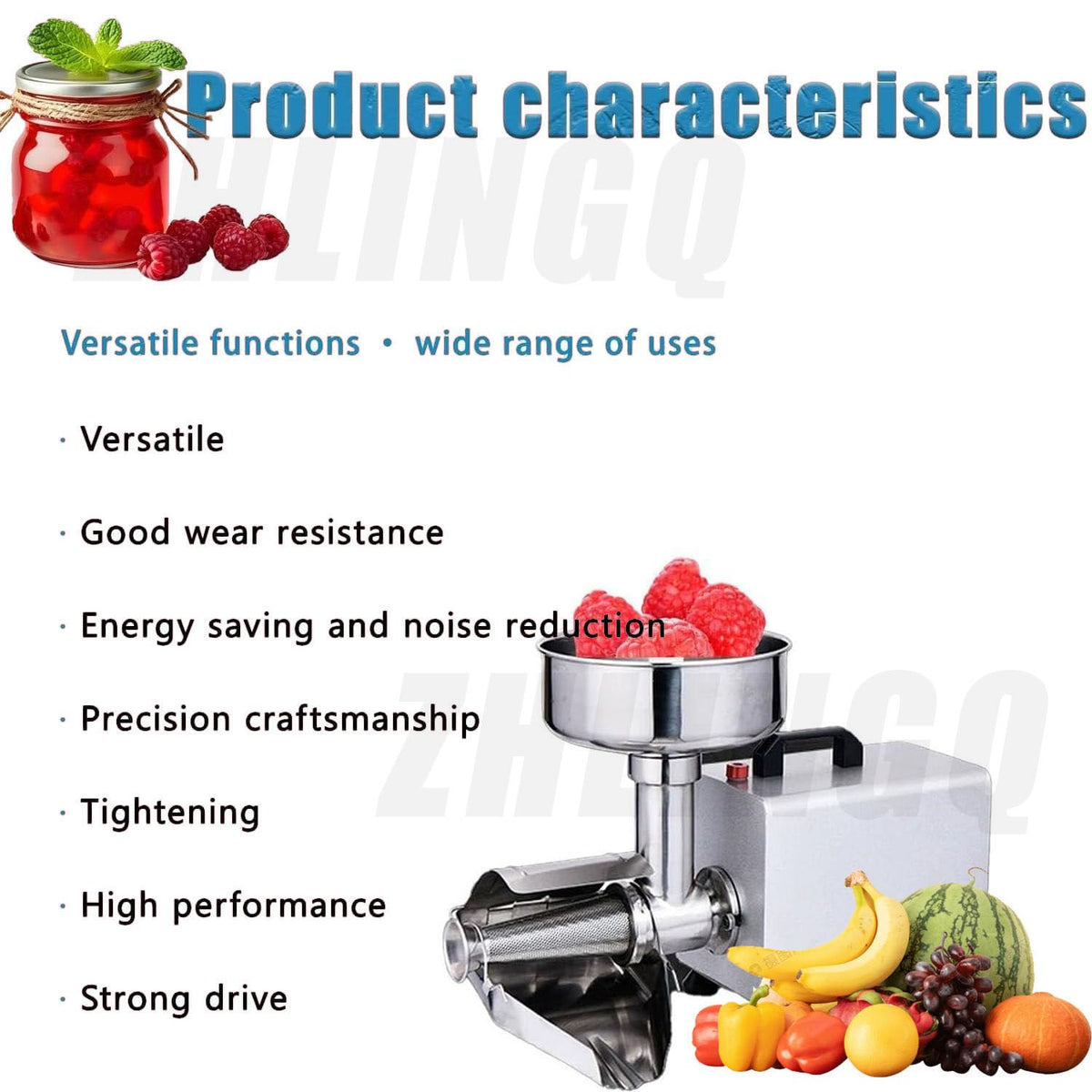 Commercial Electric Stainless Steel Tomato Strainer 150kg/h W811698