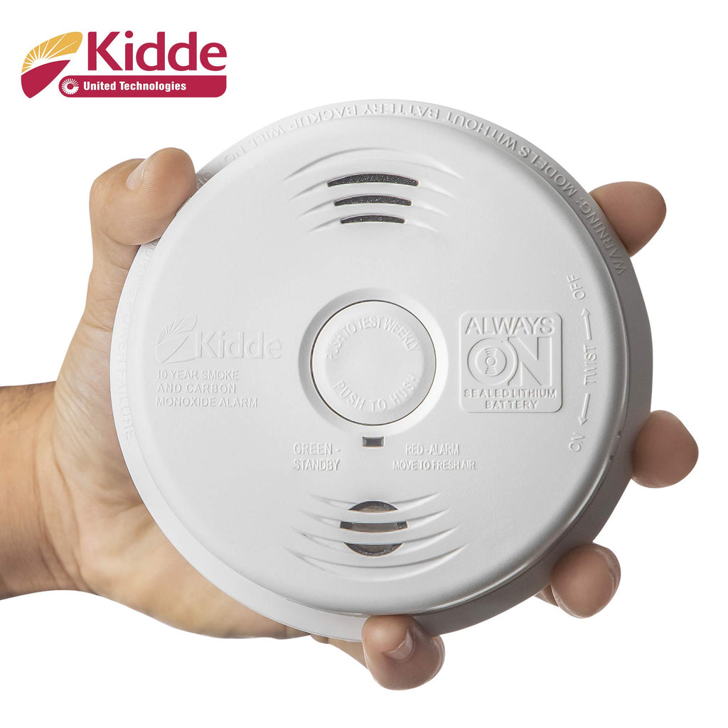 Hardwired Smoke and Carbon Monoxide Detector Alarm with Voice Warning, White N8985
