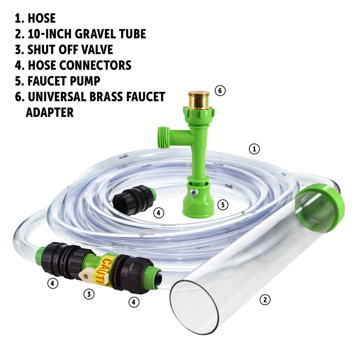 Aquarium Maintenance System, Gravel Cleaner and Water Changer, 25 Foot M709454