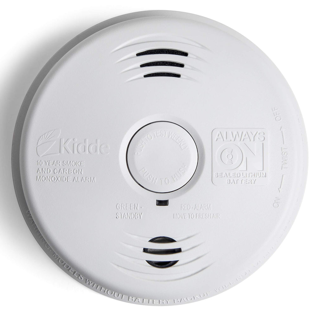 Hardwired Smoke and Carbon Monoxide Detector Alarm with Voice Warning, White N8985
