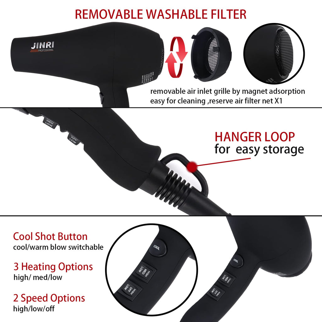 1875W Ionic Infrared Hair Dryer with Diffuser C251777