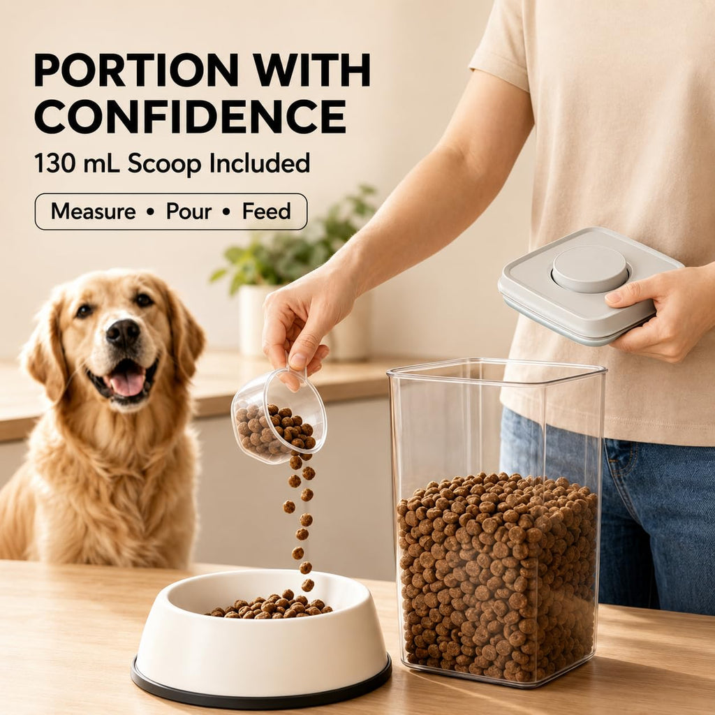 Airtight Dog Food Storage Container with Scoop Z356897
