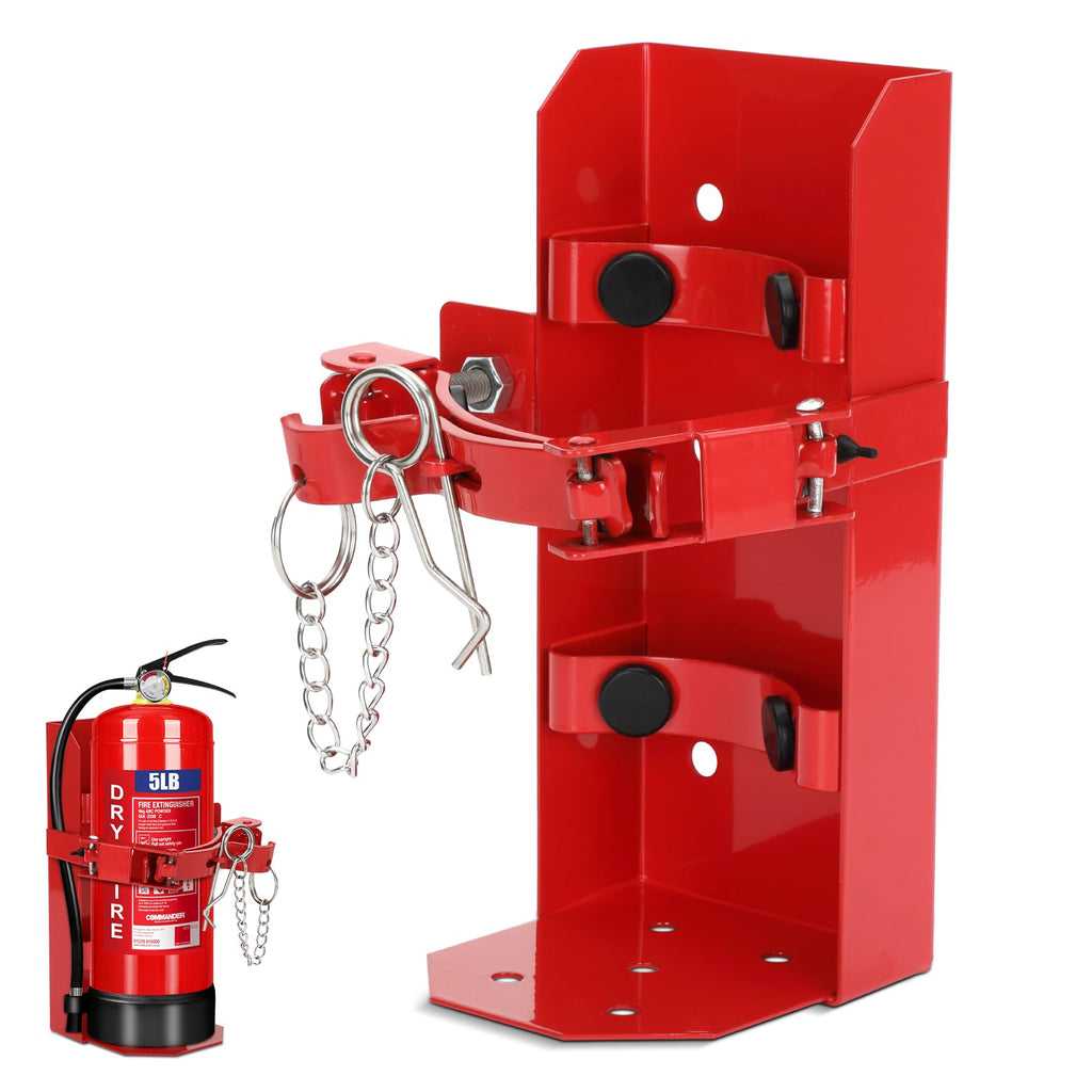 Heavy Duty Fire Extinguisher Brackets & Mounts Steel Red X443660
